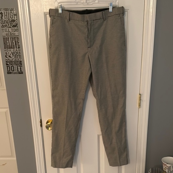 Men's Gray Checkered Pants - Picture 1 of 3